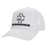 Structured Trucker Adult Hat, with Mesh, WHITE (100% COTTON, ADULT, UNISEX, ONE SIZE)