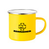 Yellow Enamel Metallic Cup 360ml