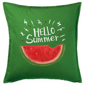 Summer Watermelon, Sofa cushion Green 50x50cm includes filling