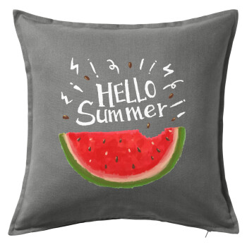 Summer Watermelon, Sofa cushion Grey 50x50cm includes filling