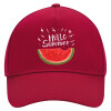 Adult Ultimate Hat RED, (100% COTTON DRILL, ADULT, UNISEX, ONE SIZE)