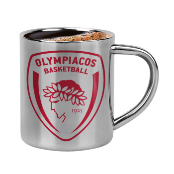 Olympiacos B.C., Double-wall metal cup for espresso (220ml)