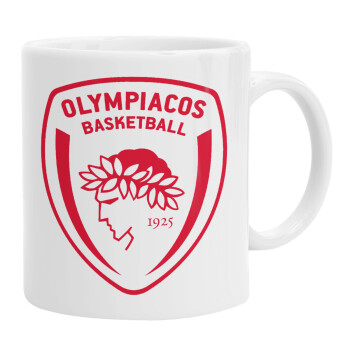 Olympiacos B.C., Ceramic coffee mug, 330ml (1pcs)