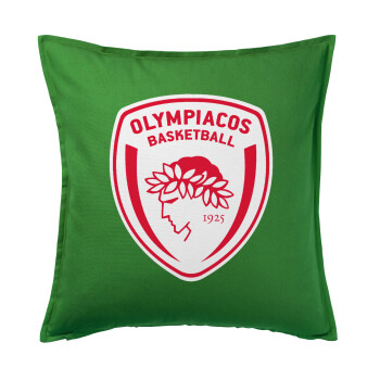 Olympiacos B.C., Sofa cushion Green 50x50cm includes filling