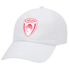 Adult Baseball Cap White 5-panel (POLYESTER, ADULT, UNISEX, ONE SIZE)