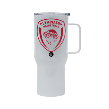 Olympiacos B.C., Tumbler με καπάκι, διπλού τοιχώματος (θερμό) 750L