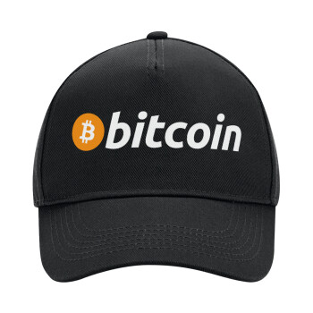 Bitcoin Crypto, Καπέλο Ενηλίκων Ultimate ΜΑΥΡΟ, (100% ΒΑΜΒΑΚΕΡΟ DRILL, ΕΝΗΛΙΚΩΝ, UNISEX, ONE SIZE)