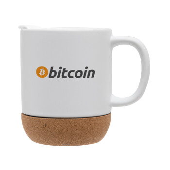 Bitcoin Crypto, Ceramic coffee mug Cork (MAT), 330ml (1pcs)