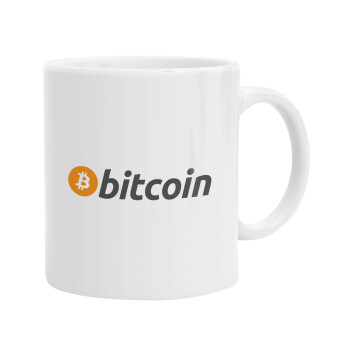 Bitcoin Crypto, Ceramic coffee mug, 330ml (1pcs)