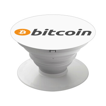 Bitcoin Crypto, Phone Holders Stand  Λευκό Βάση Στήριξης Κινητού στο Χέρι