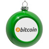 Green Christmas tree ornament bauble 8cm