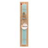 Easter Set, wooden keychain & aromatic flat Easter candle (30cm) (TURQUOISE)