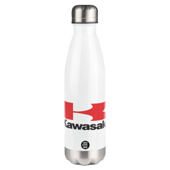 Kawasaki, Metal mug thermos White (Stainless steel), double wall, 500ml
