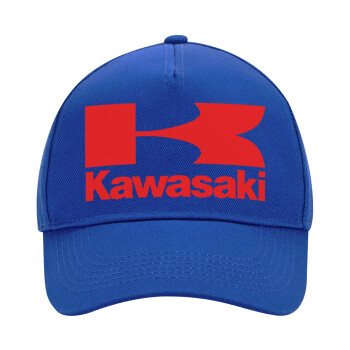 Kawasaki, Ultimate Adult Hat BLUE, (100% COTTON DRILL, ADULT, UNISEX, ONE SIZE)