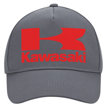 Kawasaki, Ultimate Adult Hat Grey, (100% COTTON DRILL, ADULT, UNISEX, ONE SIZE)