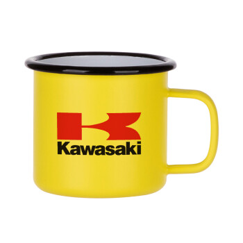 Kawasaki, Κούπα Μεταλλική εμαγιέ ΜΑΤ Κίτρινη 360ml