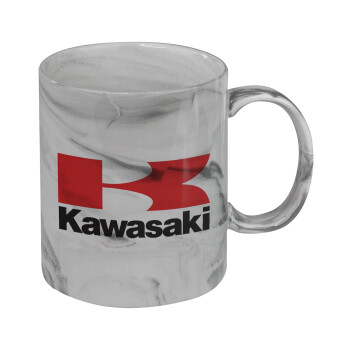 Kawasaki, Mug ceramic marble style, 330ml