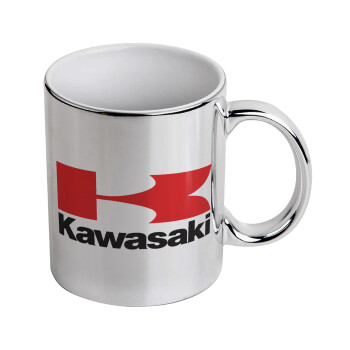 Kawasaki, Mug ceramic, silver mirror, 330ml