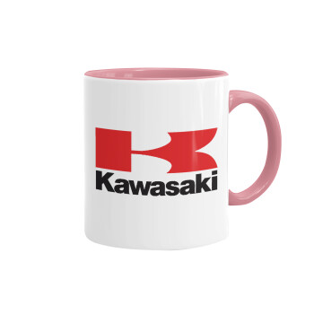 Kawasaki, Mug colored pink, ceramic, 330ml