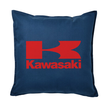 Kawasaki, Sofa cushion Blue 50x50cm includes filling