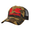 Adult Structured Trucker Hat, with Mesh, (Camouflage) Army (100% COTTON, ADULT, UNISEX, ONE SIZE)