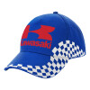 Adult Ultimate BLUE RACING Cap, (100% COTTON DRILL, ADULT, UNISEX, ONE SIZE)