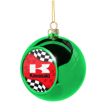 Kawasaki, Χριστουγεννιάτικη μπάλα δένδρου Πράσινη 8cm