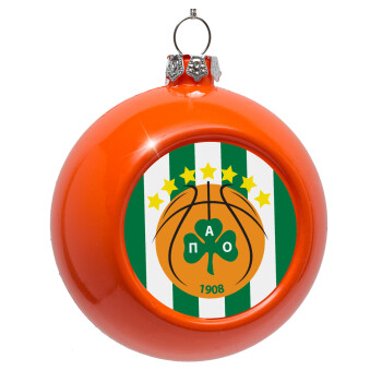 PAO BC, Orange Christmas tree ornament bauble 8cm