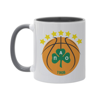 PAO BC, Mug colored grey, ceramic, 330ml