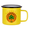 Metallic enamel MATT Yellow cup 360ml