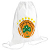 Backpack pouch GYMBAG white (28x40cm)