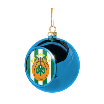 PAO BC, Blue Christmas tree ball ornament 8cm