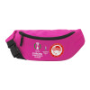 Unisex waist bag (banana) in PINK color with 2 pockets