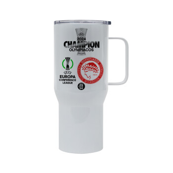 Olympiacos UEFA Europa Conference League Champion 2024, Mega Stainless steel Tumbler with lid, double wall 750L