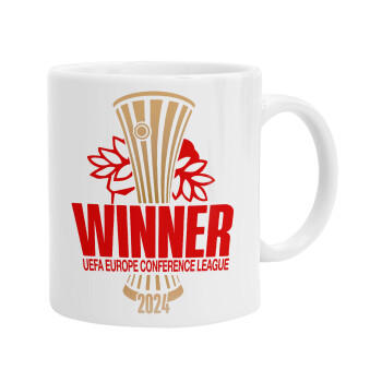 Europa Conference League WINNER, Ceramic coffee mug, 330ml (1pcs)