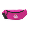 Unisex waist bag (banana) in PINK color with 2 pockets