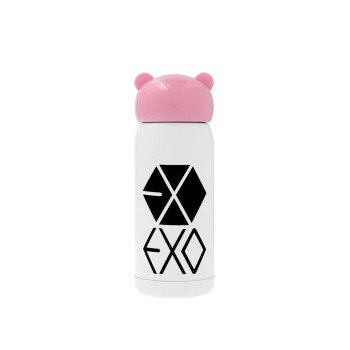 EXO Band korea, Pink stainless steel thermal flask, 320ml