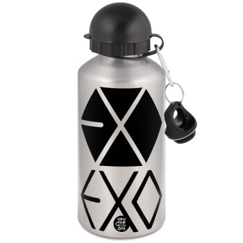 EXO Band korea, Metallic water jug, Silver, aluminum 500ml