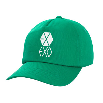 EXO Band korea, Καπέλο Ενηλίκων Baseball, 100% Βαμβακερό,  Πράσινο (ΒΑΜΒΑΚΕΡΟ, ΕΝΗΛΙΚΩΝ, UNISEX, ONE SIZE)