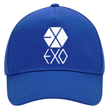 EXO Band korea, Ultimate Adult Hat BLUE, (100% COTTON DRILL, ADULT, UNISEX, ONE SIZE)