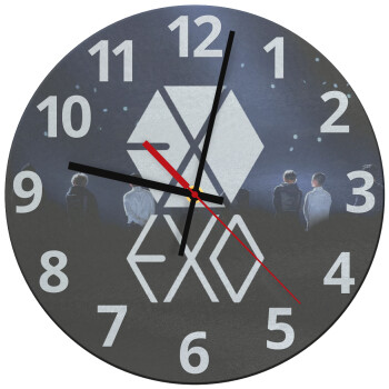 EXO Band korea, Ρολόι τοίχου γυάλινο (30cm)