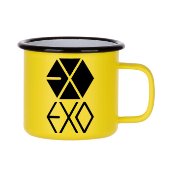 EXO Band korea, Κούπα Μεταλλική εμαγιέ ΜΑΤ Κίτρινη 360ml