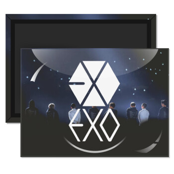 EXO Band korea, Ορθογώνιο μαγνητάκι ψυγείου διάστασης 9x6cm