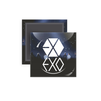 EXO Band korea, Μαγνητάκι ψυγείου τετράγωνο διάστασης 5x5cm