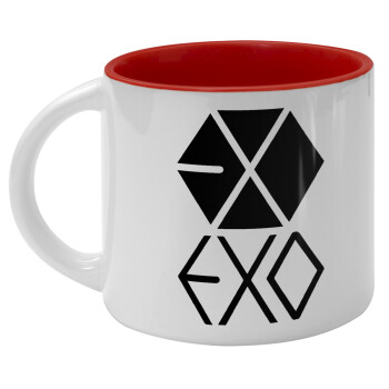 EXO Band korea, Κούπα κεραμική 400ml Λευκή/Κόκκινη