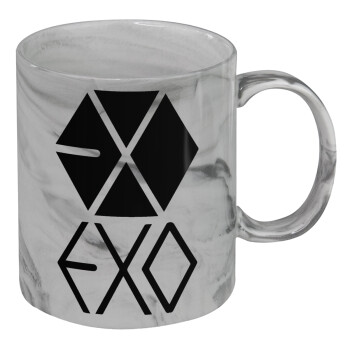 EXO Band korea, Mug ceramic marble style, 330ml