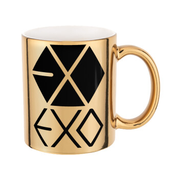 EXO Band korea, Κούπα κεραμική, χρυσή καθρέπτης, 330ml