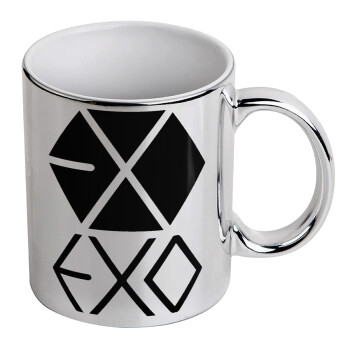 EXO Band korea, Κούπα κεραμική, ασημένια καθρέπτης, 330ml
