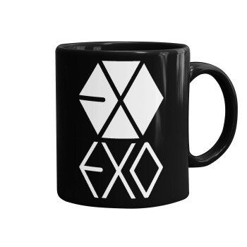 EXO Band korea, Mug black, ceramic, 330ml