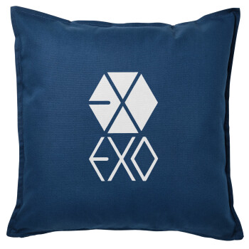 EXO Band korea, Μαξιλάρι καναπέ Μπλε 100% βαμβάκι, περιέχεται το γέμισμα (50x50cm)